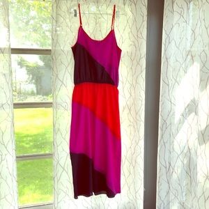 Aqua 3/4 length spaghetti tank dress